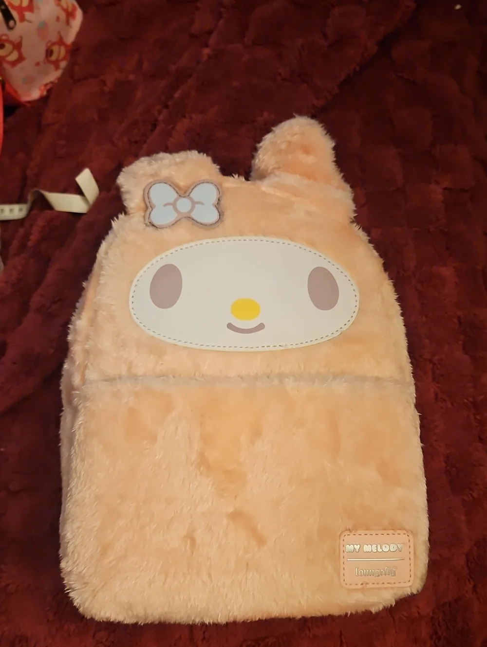 NWT Loungefly Pink My Melody Plush Backpack